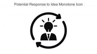Potential Response To Idea Monotone Icon Icon In Powerpoint Pptx Png And Editable Eps Format