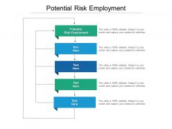 Potential risk employment ppt powerpoint presentation icon themes cpb