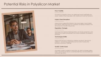 Potential Risks In Polysilicon Market PPT Sample ST AI SS