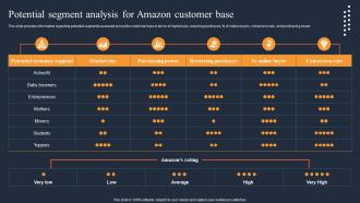 Potential Segment Analysis For How Amazon Was Successful In Gaining Competitive Edge