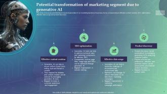 Potential Transformation Of Marketing Segment Due Economic Potential Of Generative AI SS