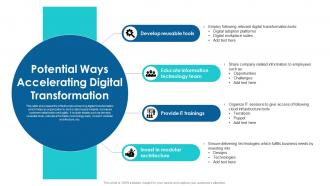 Potential Ways Accelerating Digital Transformation