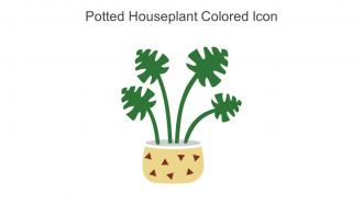 Potted Houseplant Colored Icon In Powerpoint Pptx Png And Editable Eps Format