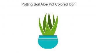 Potting Soil Aloe Pot Colored Icon In Powerpoint Pptx Png And Editable Eps Format