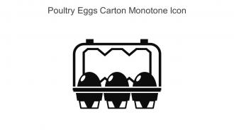 Poultry Eggs Carton Monotone Icon In Powerpoint Pptx Png And Editable Eps Format