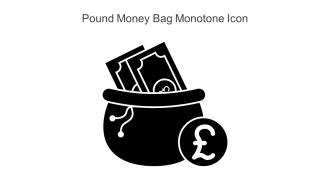 Pound Money Bag Monotone Icon In Powerpoint Pptx Png And Editable Eps Format