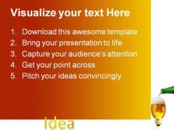 Pouring idea business powerpoint templates and powerpoint backgrounds 0811