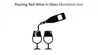 Pouring Red Wine In Glass Monotone Icon In Powerpoint Pptx Png And Editable Eps Format