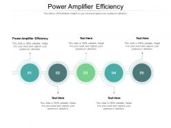 Power amplifier efficiency ppt powerpoint presentation icon microsoft cpb