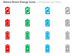 Power battery energy cells ppt icons graphics