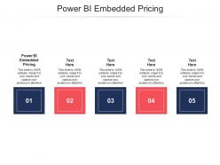 Power bi embedded pricing ppt powerpoint presentation icon influencers cpb