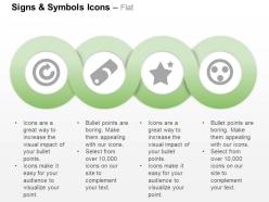 Power button star tag smiley ppt icons graphics