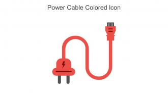Power Cable Colored Icon In Powerpoint Pptx Png And Editable Eps Format