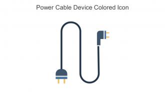 Power Cable Device Colored Icon In Powerpoint Pptx Png And Editable Eps Format