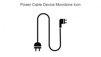 Power Cable Device Monotone Icon In Powerpoint Pptx Png And Editable Eps Format