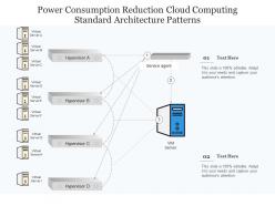 Power consumption reduction cloud computing standard architecture patterns ppt powerpoint slide
