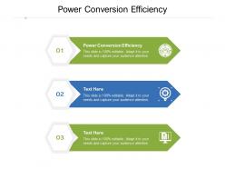 Power conversion efficiency ppt powerpoint presentation styles layout ideas cpb