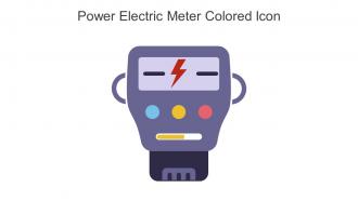 Power Electric Meter Colored Icon In Powerpoint Pptx Png And Editable Eps Format