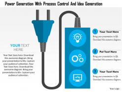 Power generation with process control and idea generation flat powerpoint design