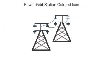 Power Grid Station Colored Icon In Powerpoint Pptx Png And Editable Eps Format