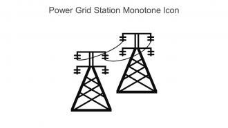 Power Grid Station Monotone Icon In Powerpoint Pptx Png And Editable Eps Format