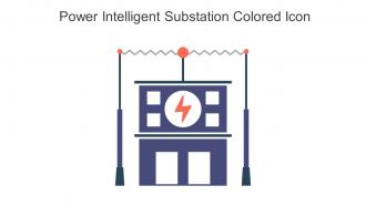 Power Intelligent Substation Colored Icon In Powerpoint Pptx Png And Editable Eps Format