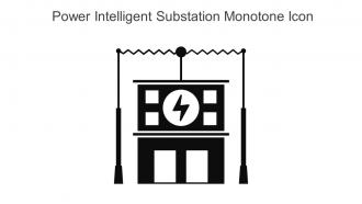 Power Intelligent Substation Monotone Icon In Powerpoint Pptx Png And Editable Eps Format