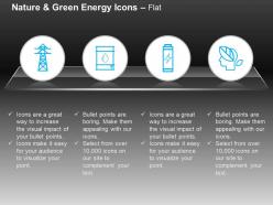 Power line fuel power production green energy ppt icons graphics