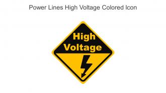 Power Lines High Voltage Colored Icon In Powerpoint Pptx Png And Editable Eps Format