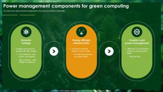 Power Management Components For Green Computing