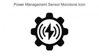 Power Management Sensor Monotone Icon In Powerpoint Pptx Png And Editable Eps Format