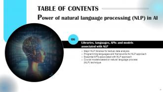 Power Of Natural Language Processing NLP In AI Powerpoint Presentation Slides AI CD V Idea Customizable