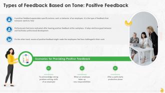 Power Of Positive Feedback At Workplace Training Ppt Informative Template