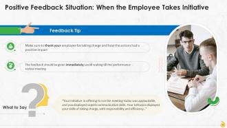 Power Of Positive Feedback At Workplace Training Ppt Attractive Template