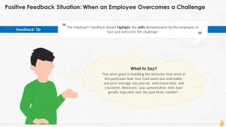Power Of Positive Feedback At Workplace Training Ppt Captivating Template