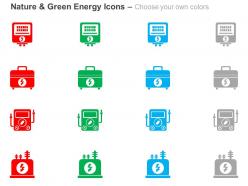 Power plant green energy protection ppt icons graphics
