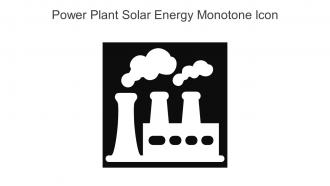 Power Plant Solar Energy Monotone Icon In Powerpoint Pptx Png And Editable Eps Format