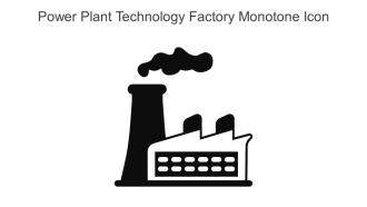 Power Plant Technology Factory Monotone Icon In Powerpoint Pptx Png And Editable Eps Format