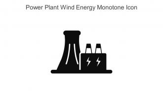 Power Plant Wind Energy Monotone Icon In Powerpoint Pptx Png And Editable Eps Format