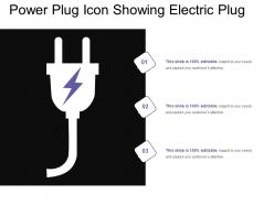 Power plug icon showing electric plug