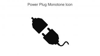 Power Plug Monotone Icon In Powerpoint Pptx Png And Editable Eps Format