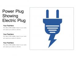 Power plug showing electric plug