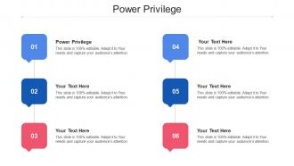 Power Privilege Ppt Powerpoint Presentation Styles Tips Cpb