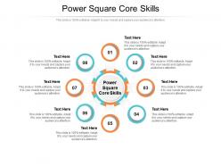 Power square core skills ppt powerpoint presentation slides visual aids cpb
