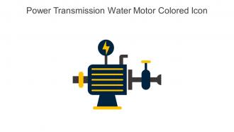 Power Transmission Water Motor Colored Icon In Powerpoint Pptx Png And Editable Eps Format