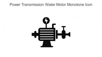 Power Transmission Water Motor Monotone Icon In Powerpoint Pptx Png And Editable Eps Format