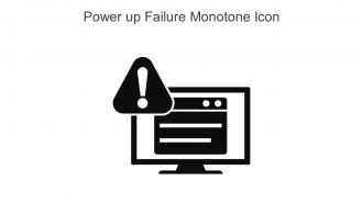 Power Up Failure Monotone Icon In Powerpoint Pptx Png And Editable Eps Format
