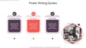 Power Writing Quotes In Powerpoint And Google Slides Cpb