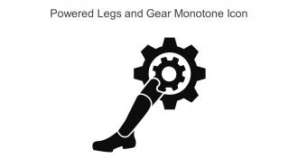 Powered Legs And Gear Monotone Icon In Powerpoint Pptx Png And Editable Eps Format