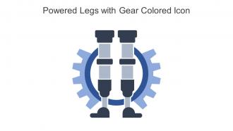 Powered Legs With Gear Colored Icon In Powerpoint Pptx Png And Editable Eps Format